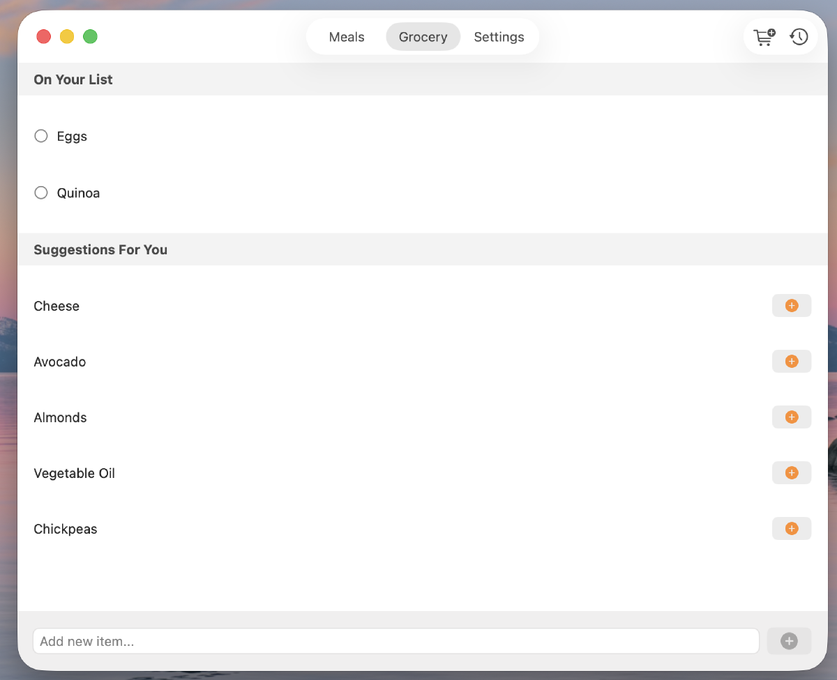 Meal37 App Screenshot